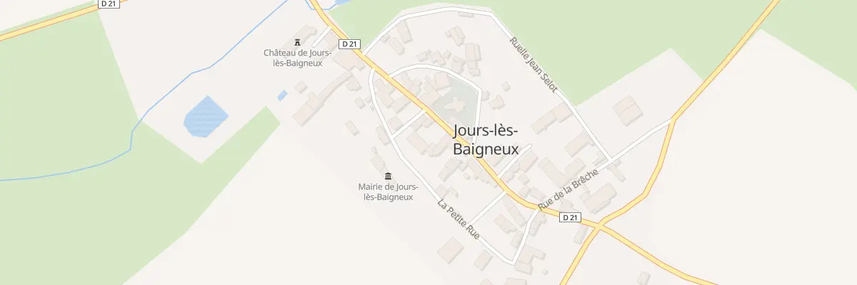 Plan du 14 Gr La Grande Rue à Jours-lès-Baigneux