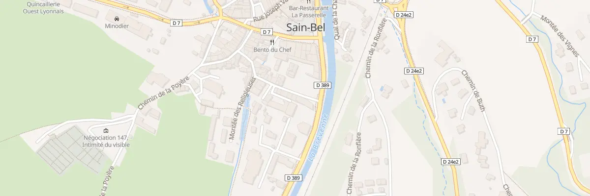Plan du 16 Rue du Moulin à Sain-Bel