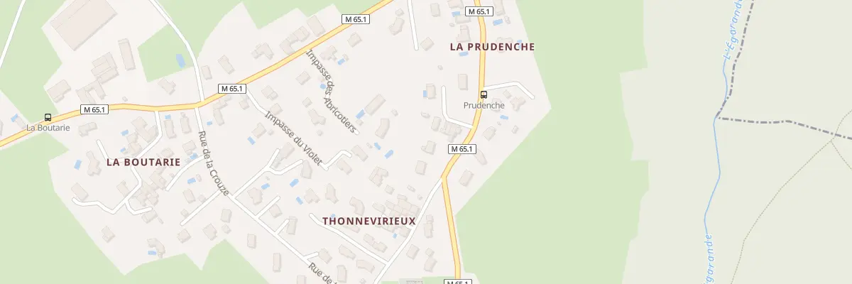 Plan du 595 Rue de la Prudenche à Farnay