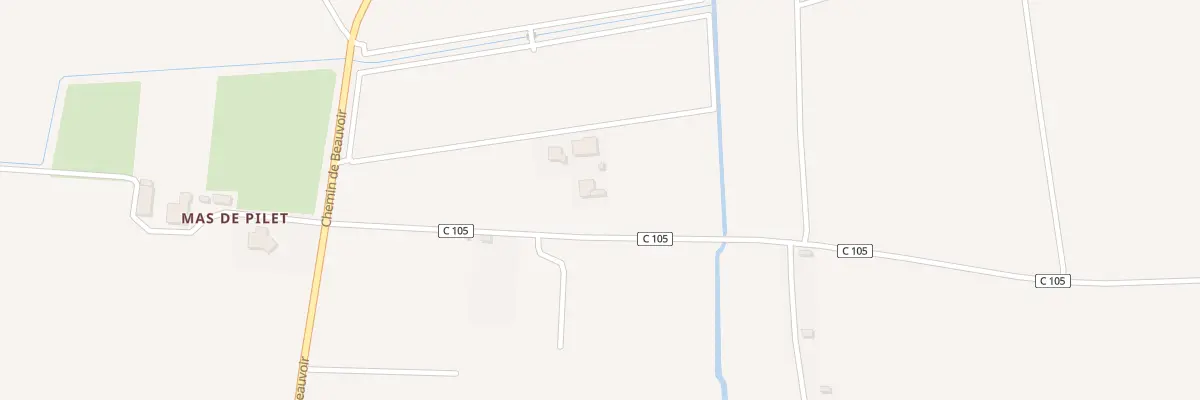 Plan du 215 Che Grand Mas des Sables à Beaucaire