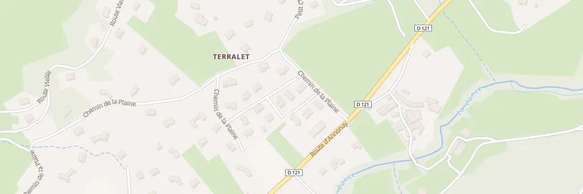Plan du 5503 Terralet à Villevocance