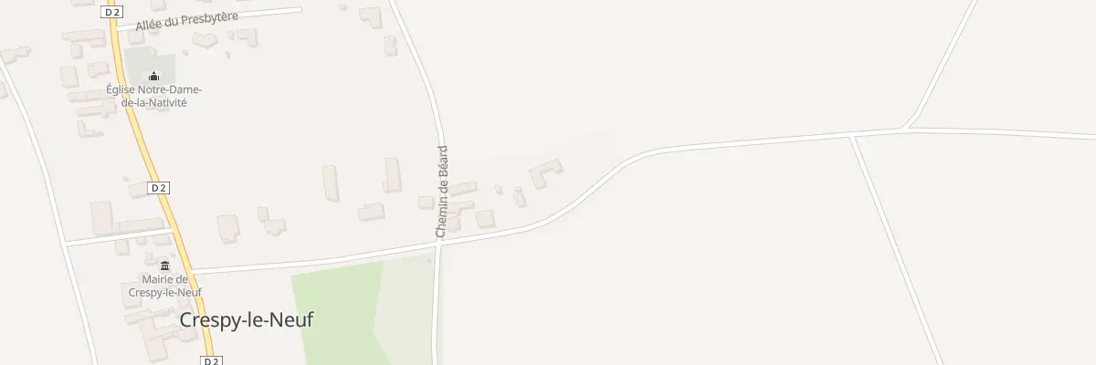 Plan du 14 Rue de Bridenne à Crespy-le-Neuf