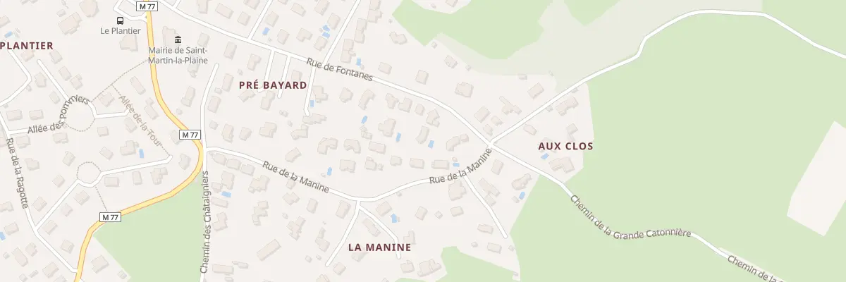 Plan du 18 Rue de Fontanes à Saint-Martin-la-Plaine