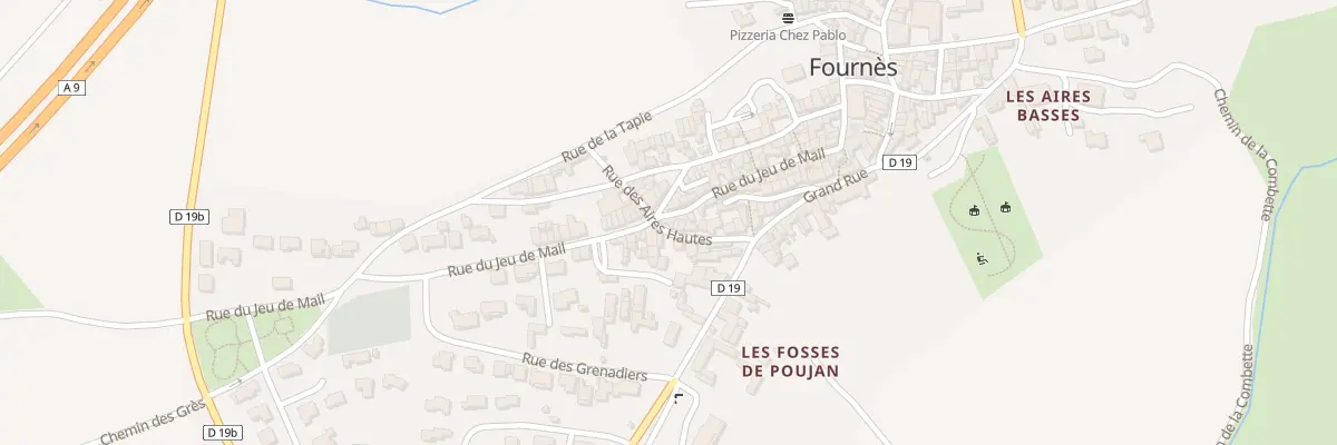 Plan du 18 Rue des Aires Hautes à Fournès