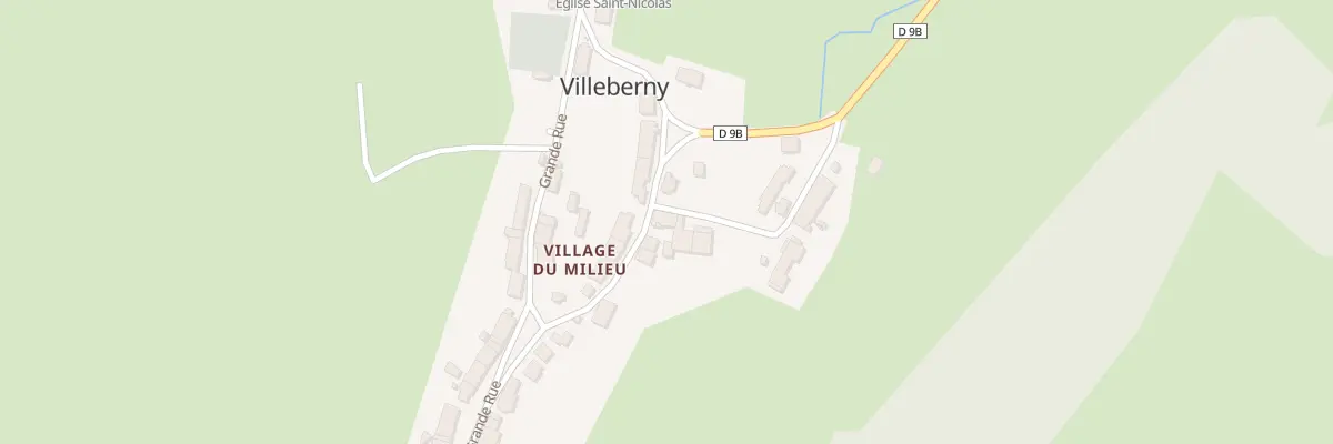 Plan du 3 Rue du Bas du Tiers du Milieu à Villeberny