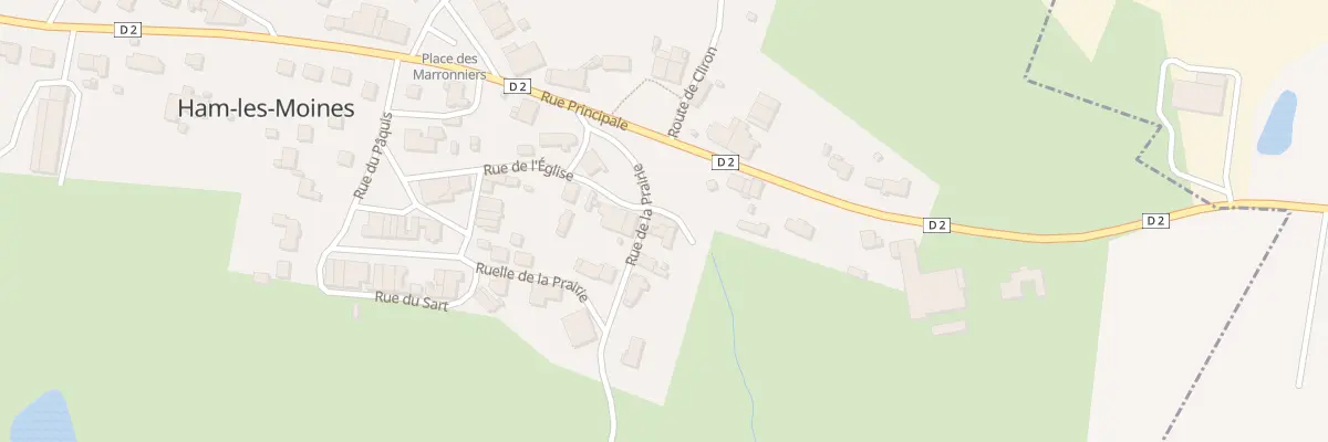 Plan du 2 Rue de la Prairie à Ham-les-Moines