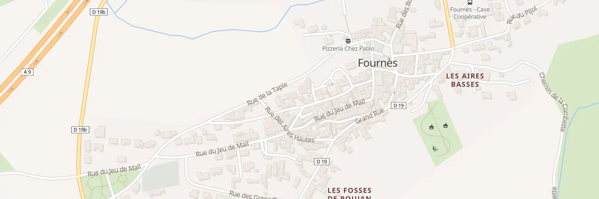 Plan du 30 Rue Haute à Fournès