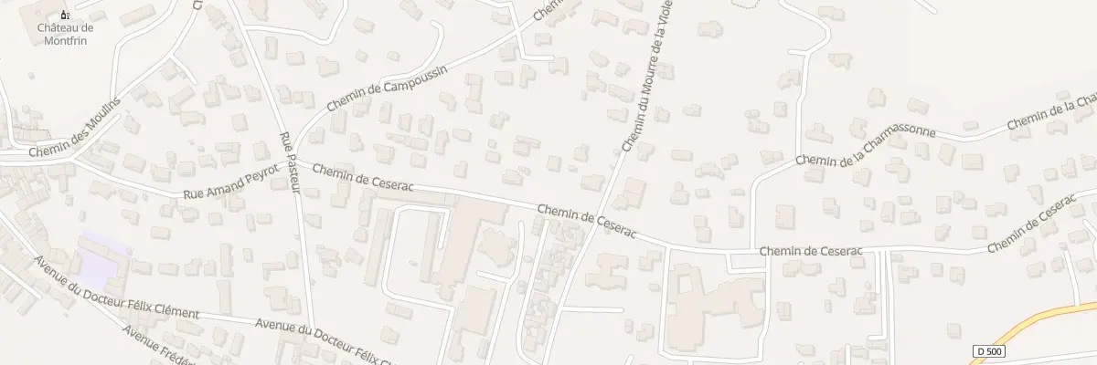 Plan du 247 Che de Ceserac à Montfrin