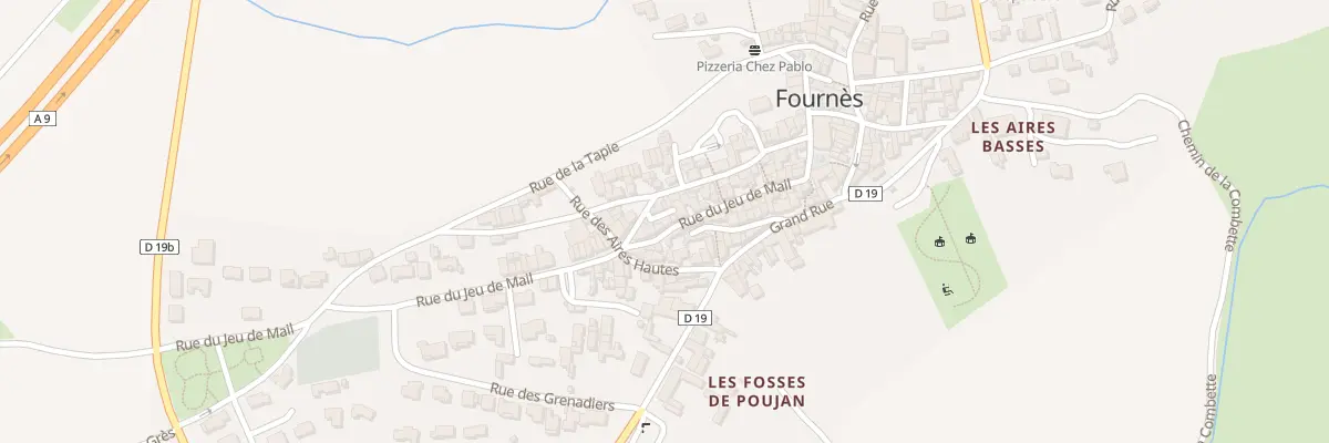 Plan du 5047 Rue de la Croix de Valette à Fournès