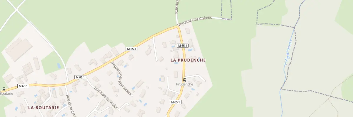 Plan du 5153 Rue de la Prudenche à Farnay