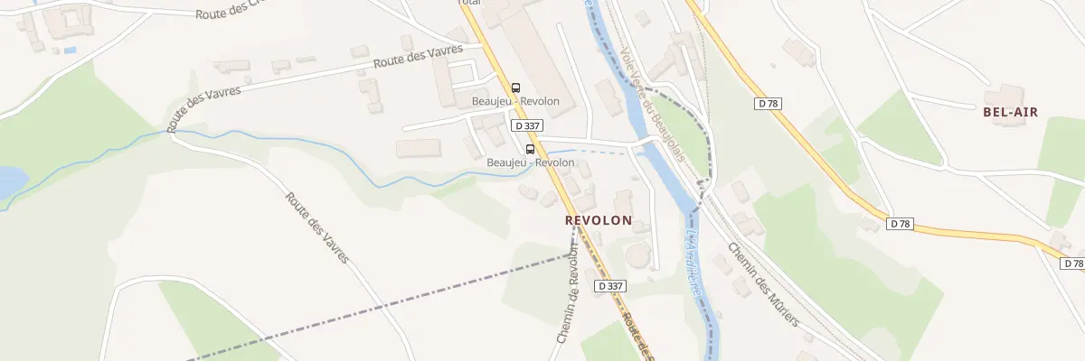Plan du 562 Rte de la Chevalière à Beaujeu