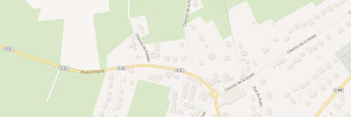 Plan du 6 Rte d’Harcy à Renwez