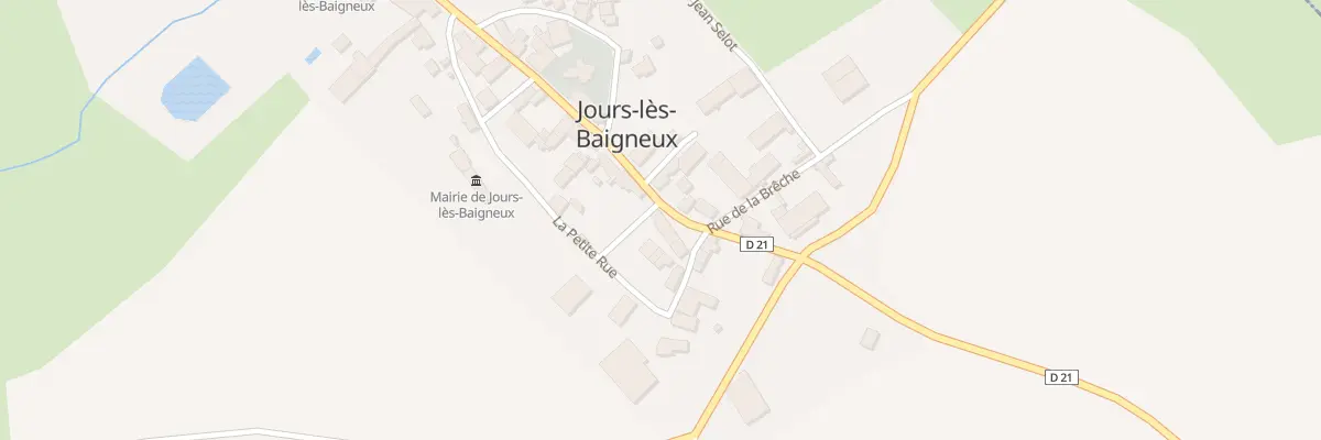 Plan du 22 Gr La Grande Rue à Jours-lès-Baigneux