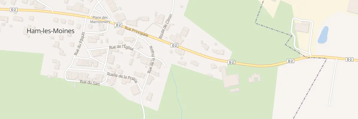 Plan du 7 Rte de Tournes à Ham-les-Moines