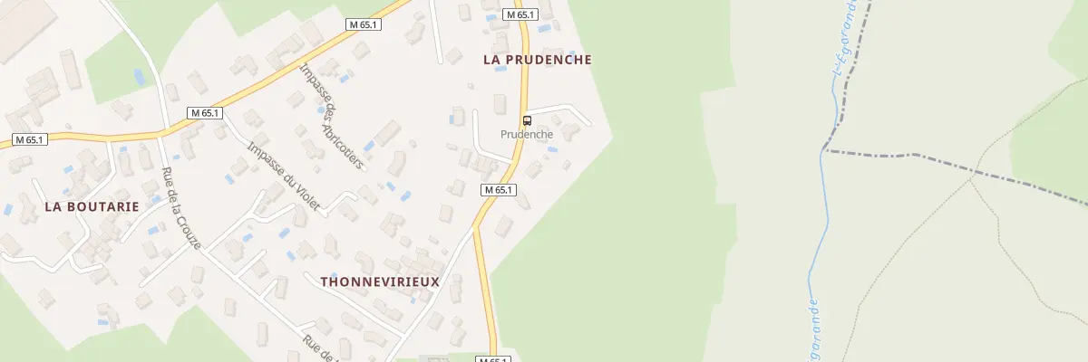 Plan du 9004 Rue de la Prudenche à Farnay