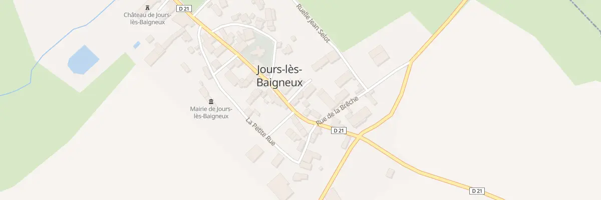 Plan du 9008 Gr La Grande Rue à Jours-lès-Baigneux