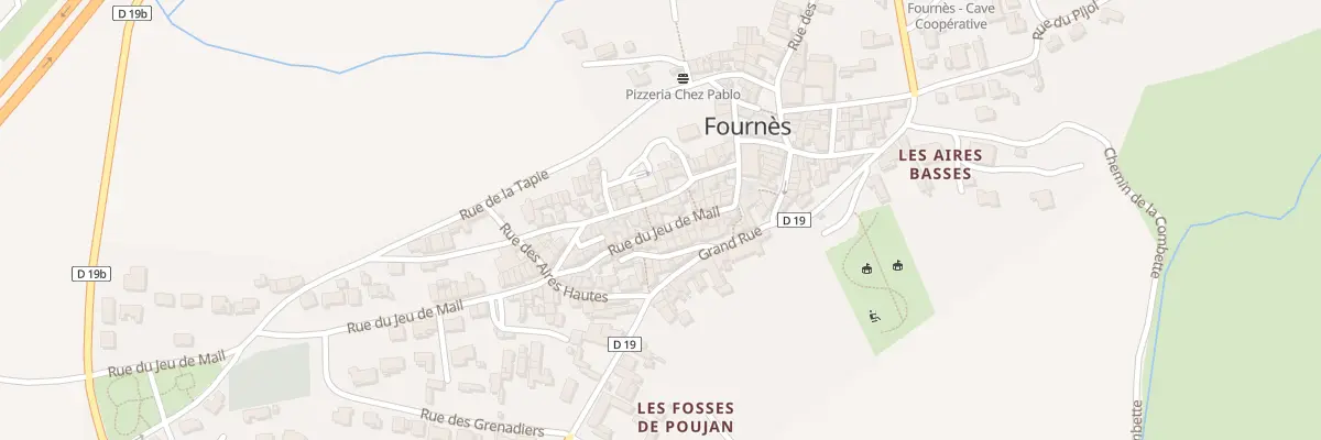 Plan du 5072 Rue du Jeu de Mail à Fournès
