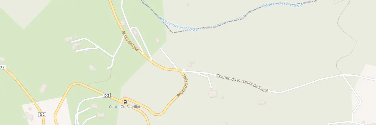 Plan du 5 Che du Parcours de Sante à Coux
