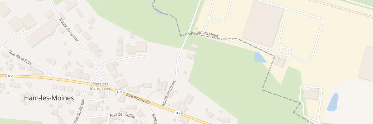 Plan du 1 Rte de Cliron à Ham-les-Moines