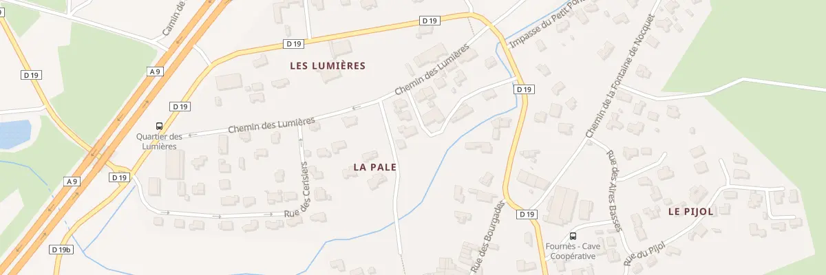 Plan du 4 Sen des Lumieres à Fournès
