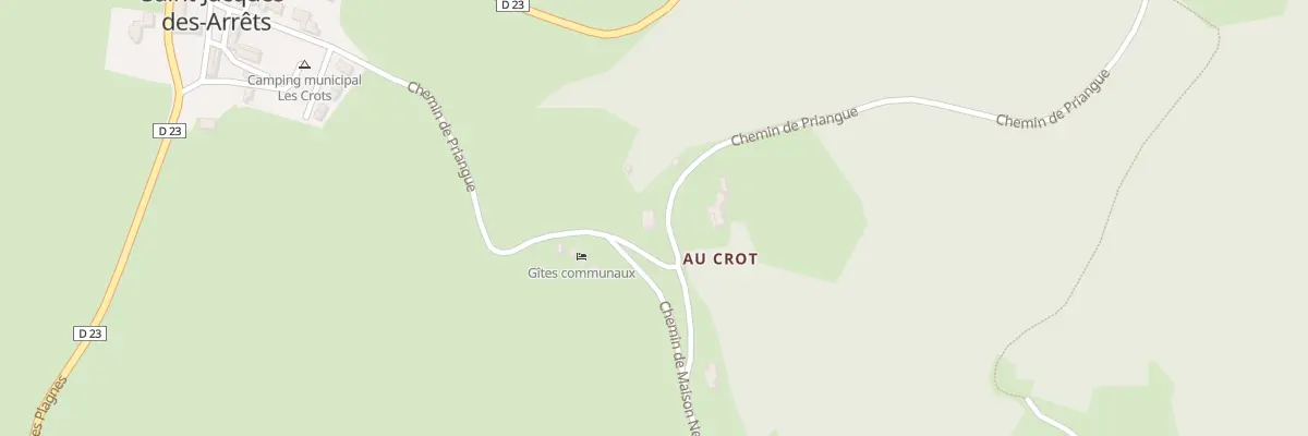 Plan du 323 Che de Priangue à Deux-Grosnes