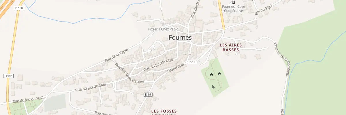 Plan du 4 Rue du Jeu de Mail à Fournès