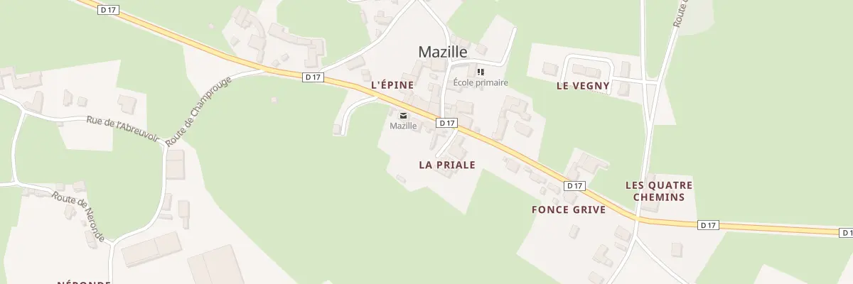 Plan du 240 Grande Rue à Mazille