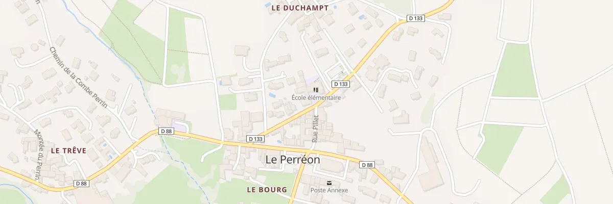 Plan du Bourg au Perréon