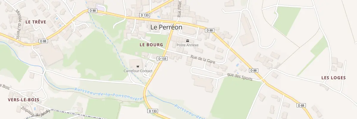 Plan du 171 Rue de la Gare au Perréon