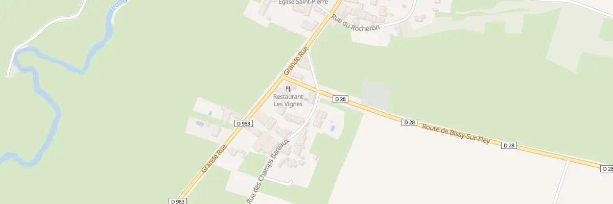 Plan du 2 Rte de Bissy sur Fley à Germagny