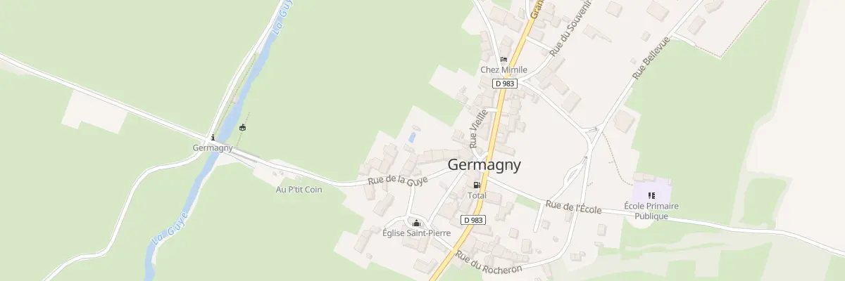 Plan du 12 Rue de la Guye à Germagny