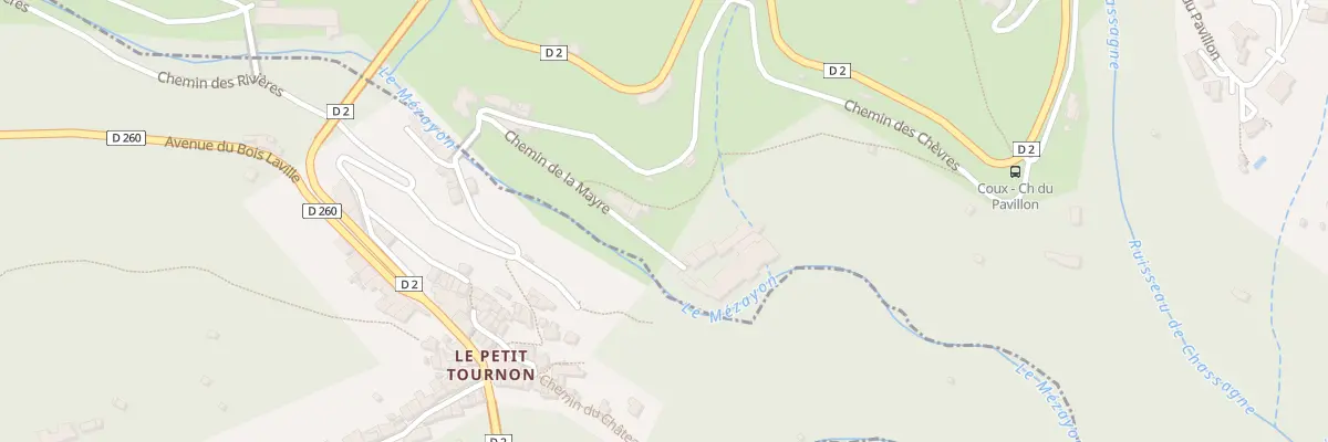 Plan du 175 Che de la Mayre à Coux
