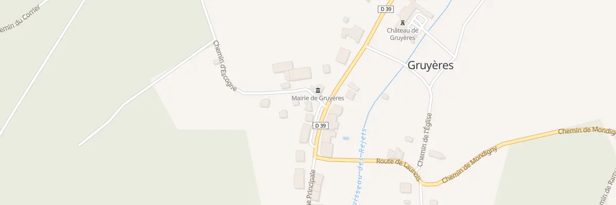 Plan du 30 Rue Principale à Gruyères