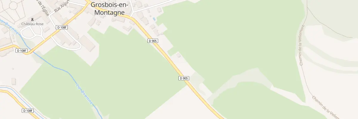 Plan du 2 Gr Grande Rue à Grosbois-en-Montagne
