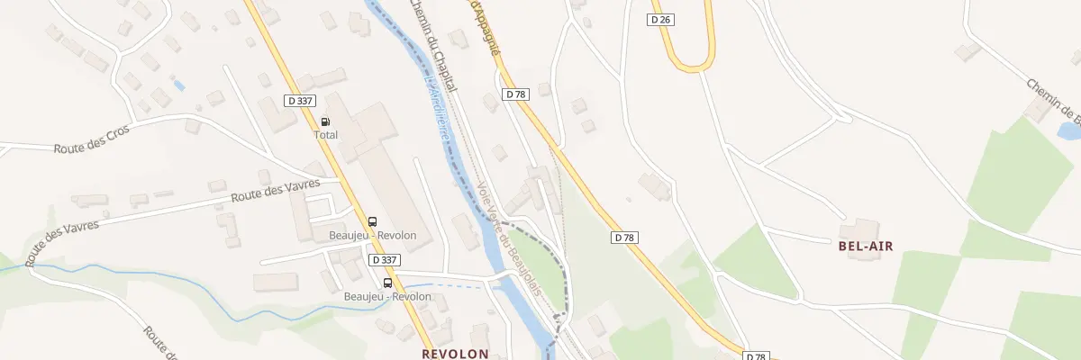 Plan du 66 Che du Chapital à Lantignié