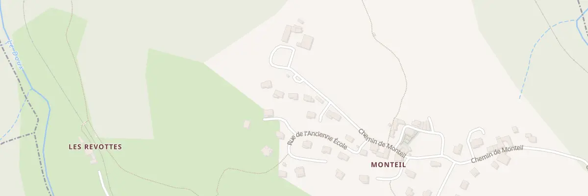 Plan du 645 Che de Monteil au Crestet