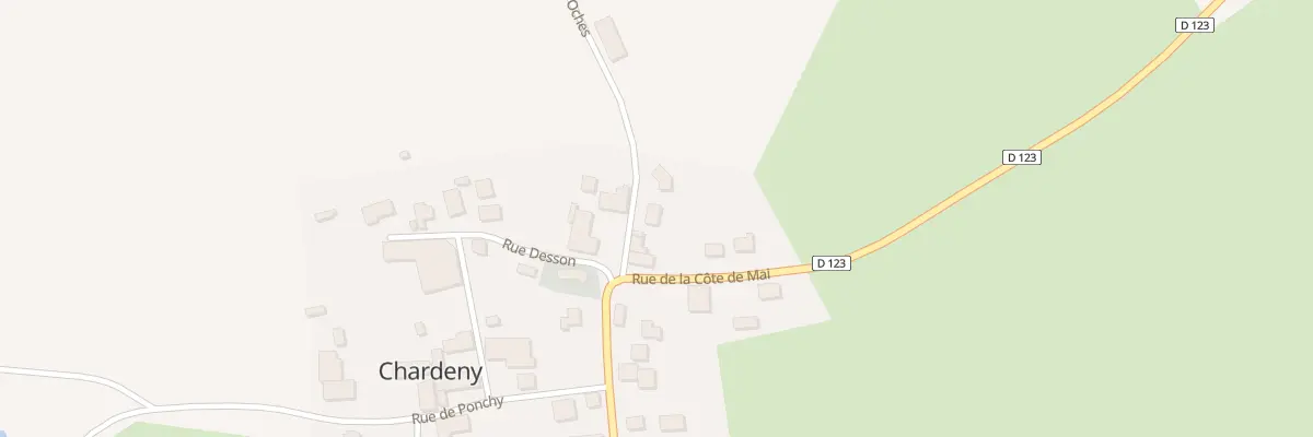 Plan du 2 Rue des Oches à Chardeny