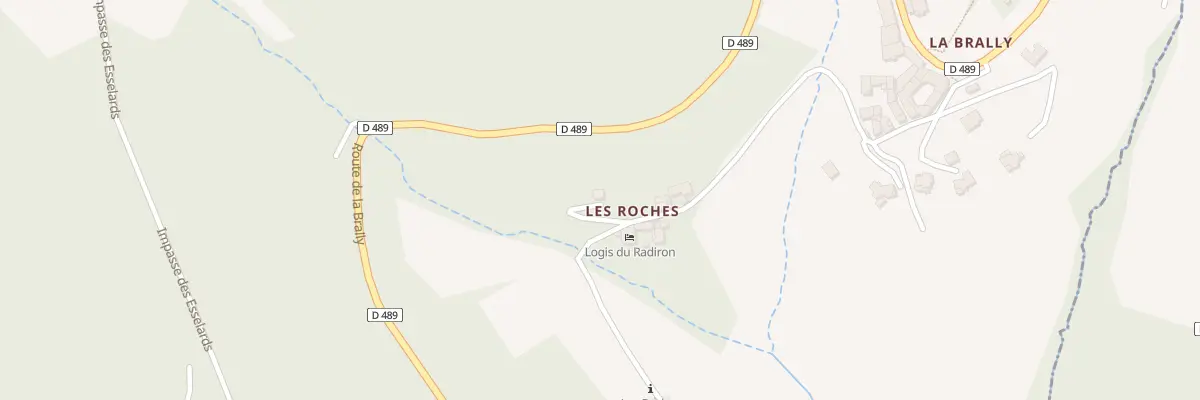 Plan du 216 Che des Roches à Yzeron