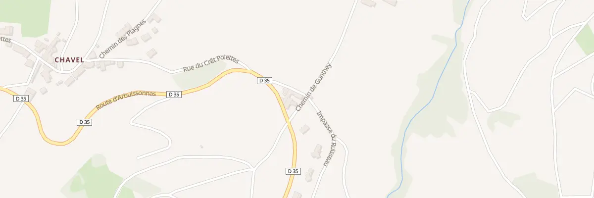 Plan du 35 Che de Gunthey à Vaux-en-Beaujolais