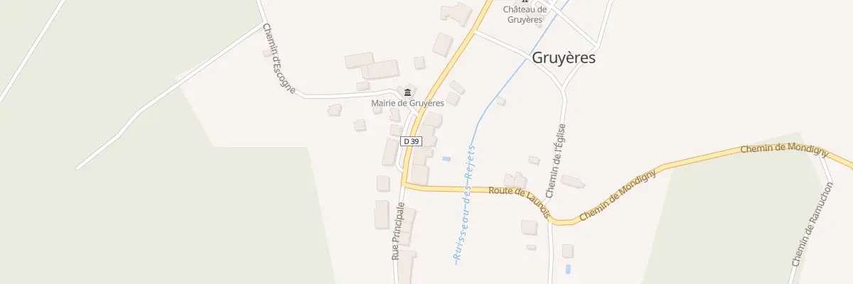 Plan du 27 Rue Principale à Gruyères