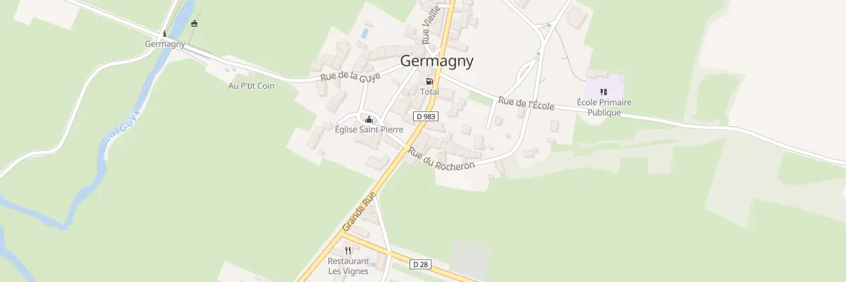 Plan du 43 Rue Grande Rue à Germagny