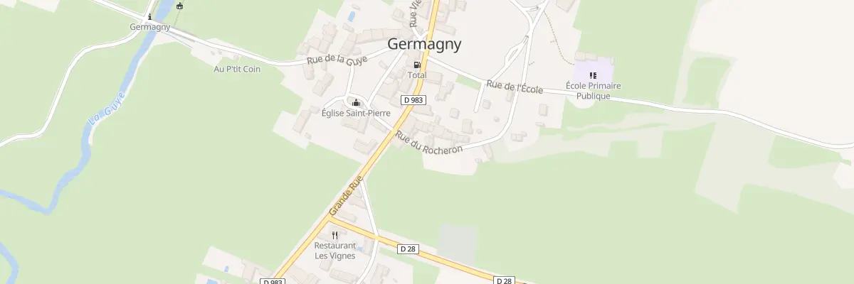 Plan du 7 Rue du Rocheron à Germagny