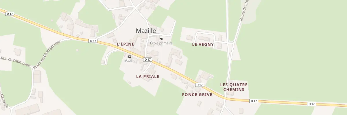 Plan du 329 Grande Rue à Mazille