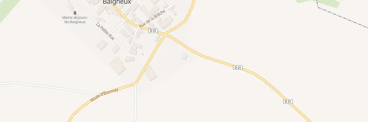 Plan du 26 Gr La Grande Rue à Jours-lès-Baigneux