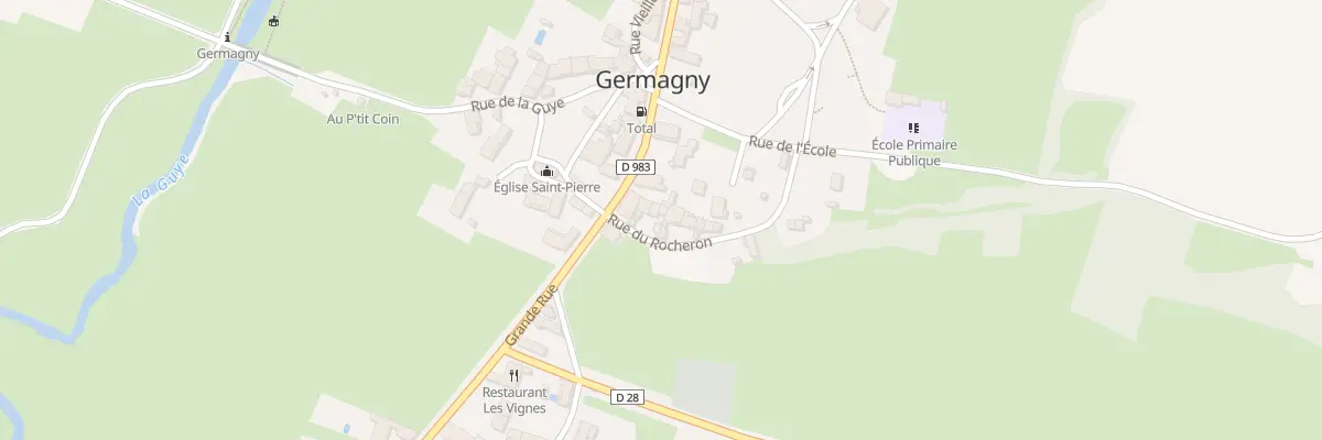 Plan du 5 Rue du Rocheron à Germagny