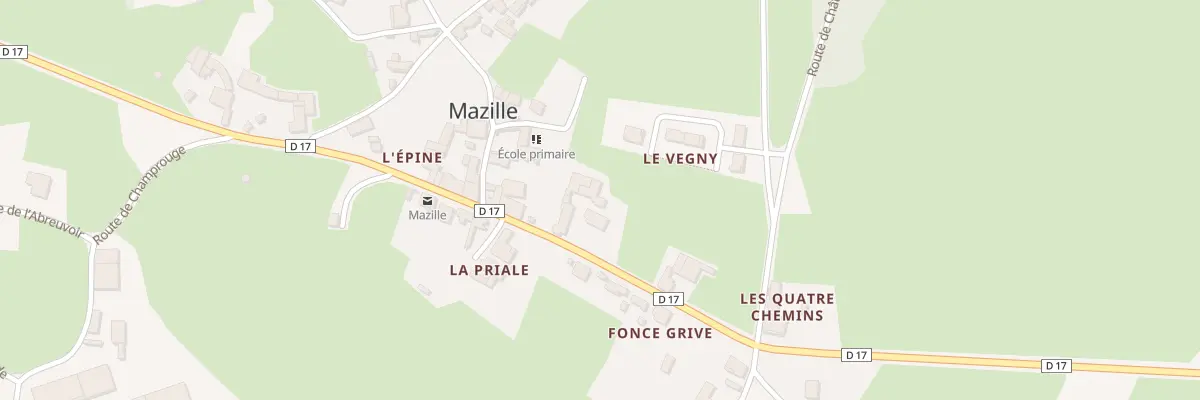 Plan du 333 Grande Rue à Mazille