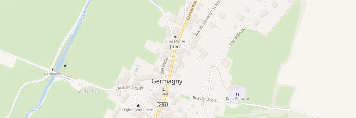 Plan du 31 Rue Grande Rue à Germagny
