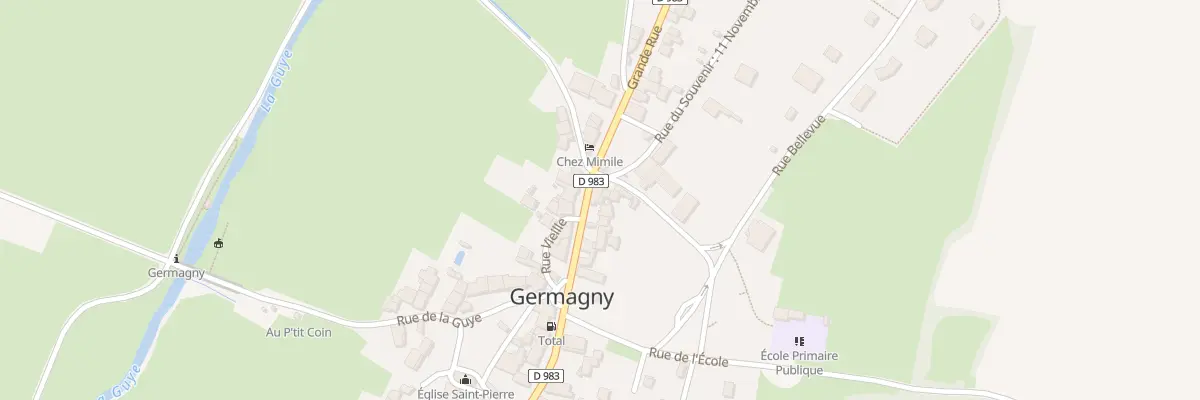 Plan du 27 Rue Grande Rue à Germagny