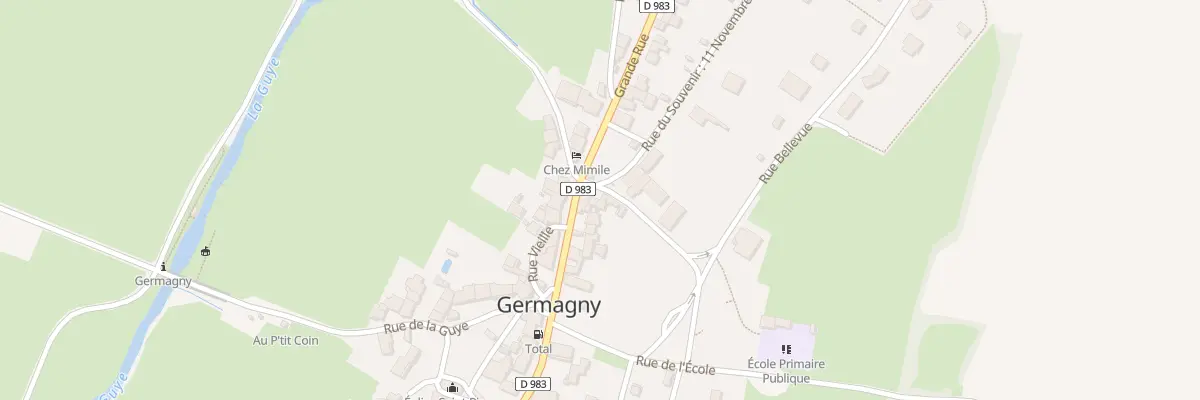 Plan du 2 Mte de la Chaume à Germagny