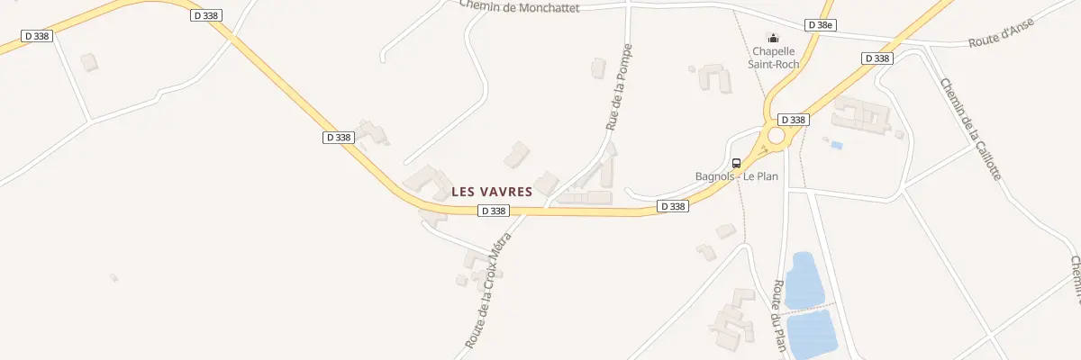 Plan du 5091 Les Vavres à Bagnols